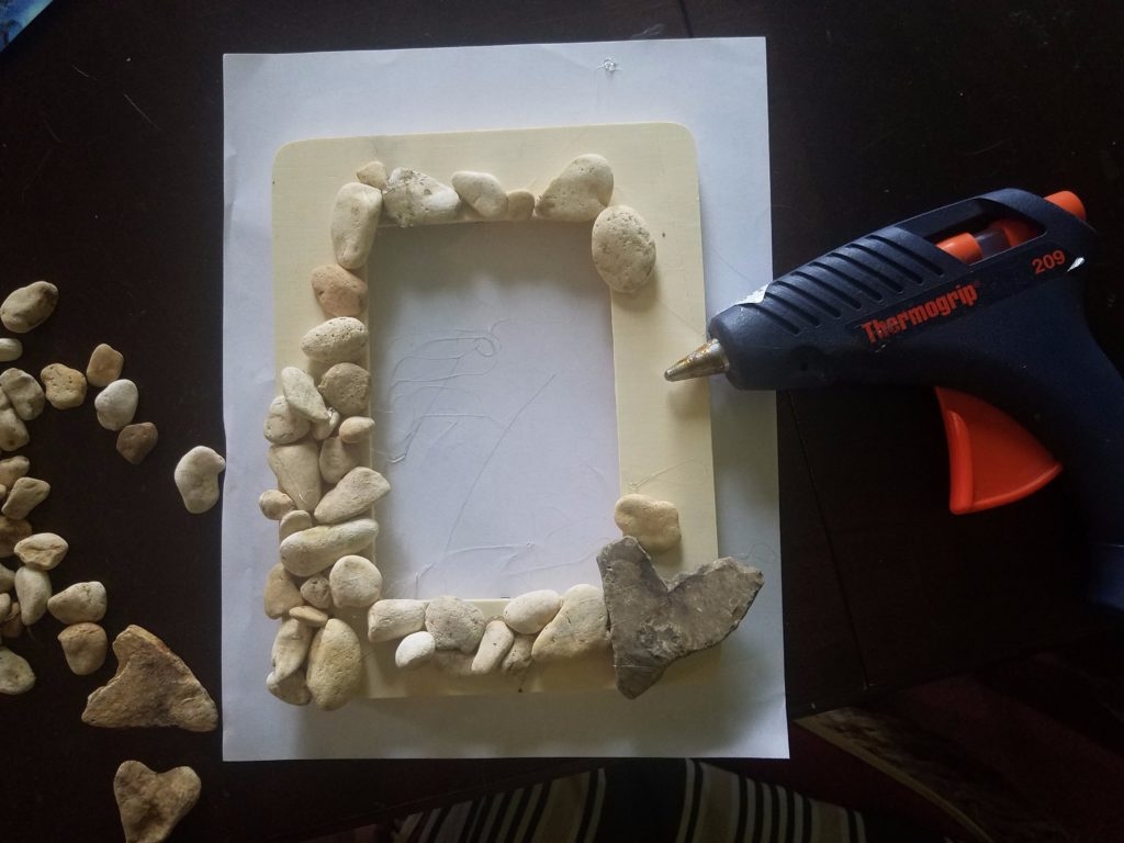 Father's Day rock frame craft