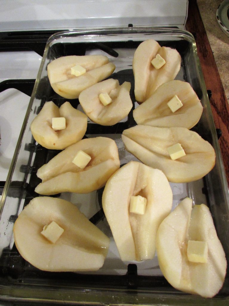 pears before roasting