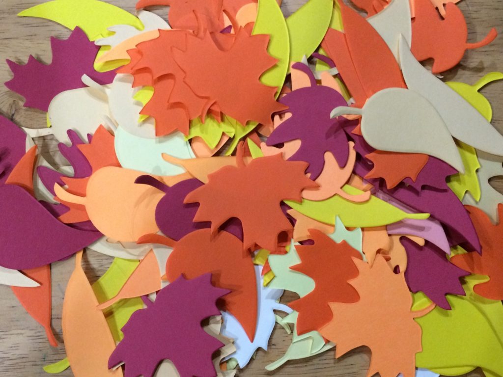 paper leaves thanksgiving homeschool homeschooling