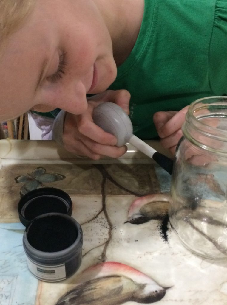 dusting fingerprints science homeschool homeschooling