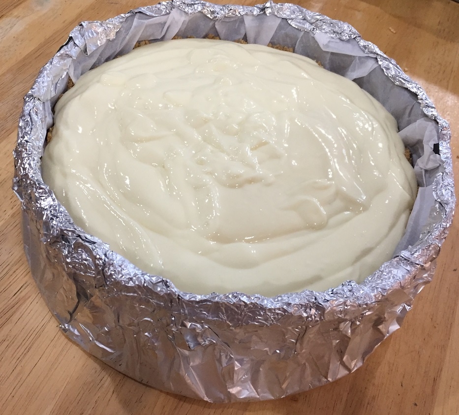 homemade scratch cheesecake