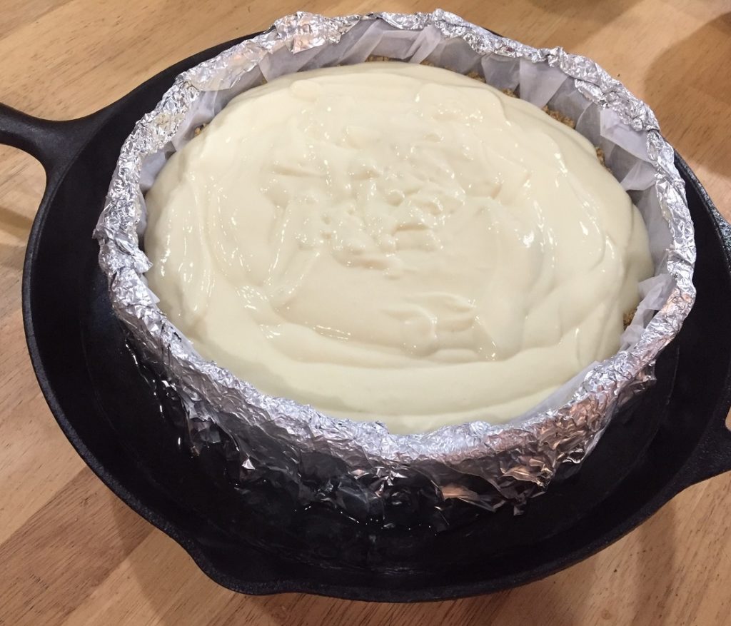 cheesecake in water bath homemade scratch recipe