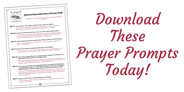 homeschool day prayer 2018 download