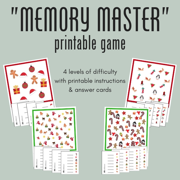 memory game printable free download