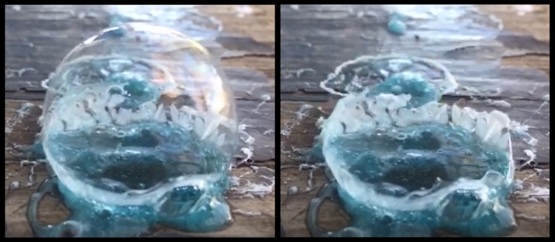 frozen bubbles science homeschool experiment homeschooling