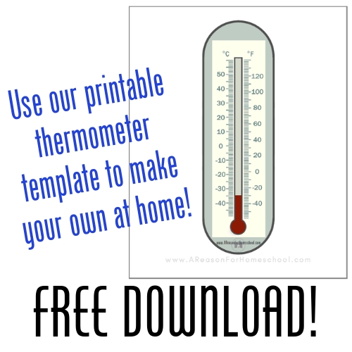 temperature thermometer craft activity free download printable