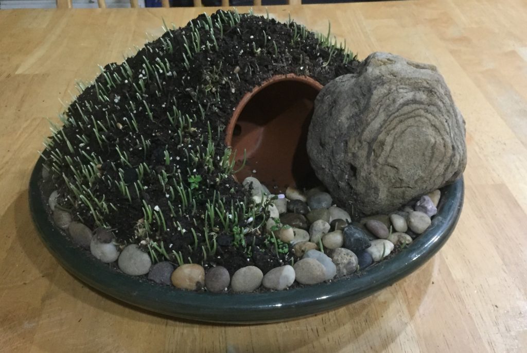 Spring Easter craft centerpiece