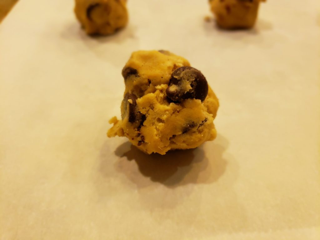 chocolate chip cookie dough unbaked recipe