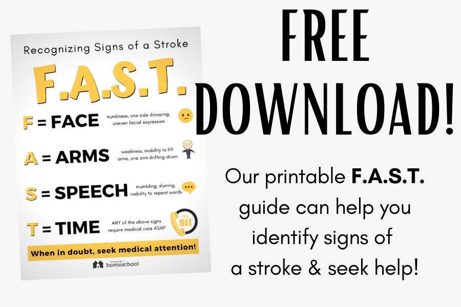 stroke printable guide free download