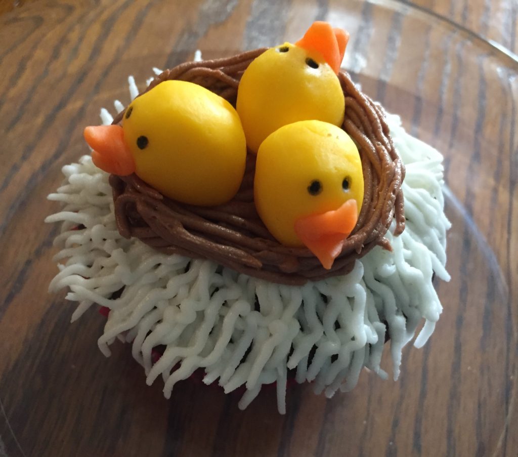 cupcakes spring Easter chicks decorating baking