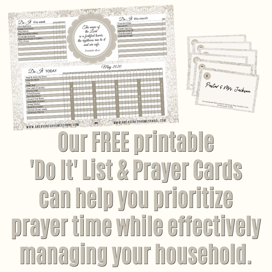 plan prayer home management organizing priority planning