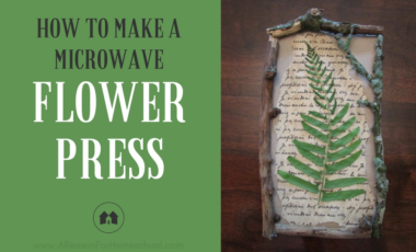 Directions for Microwave Flower Press