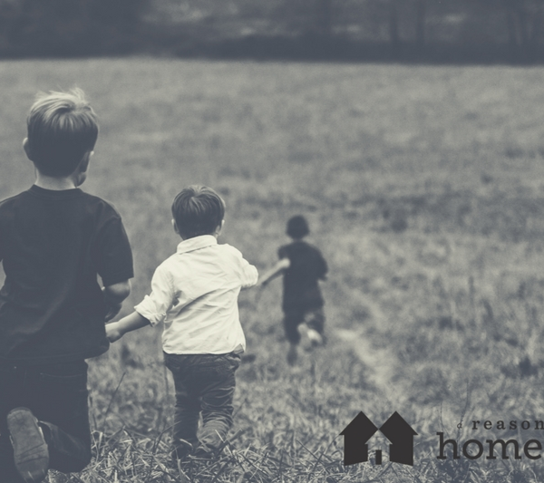 20 ways to get kids outside boys running through field