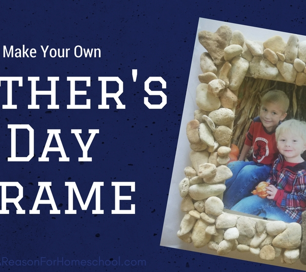 Father's Day stone frame craft