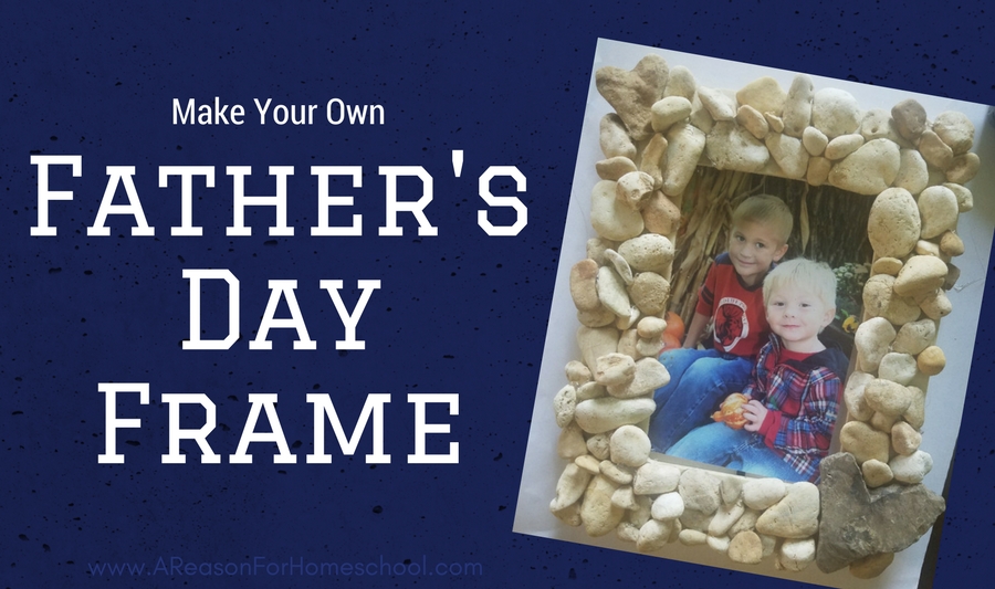 Father's Day stone frame craft