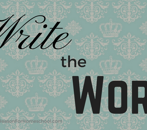 Write The Word devotional Bible homeschooling homeschool