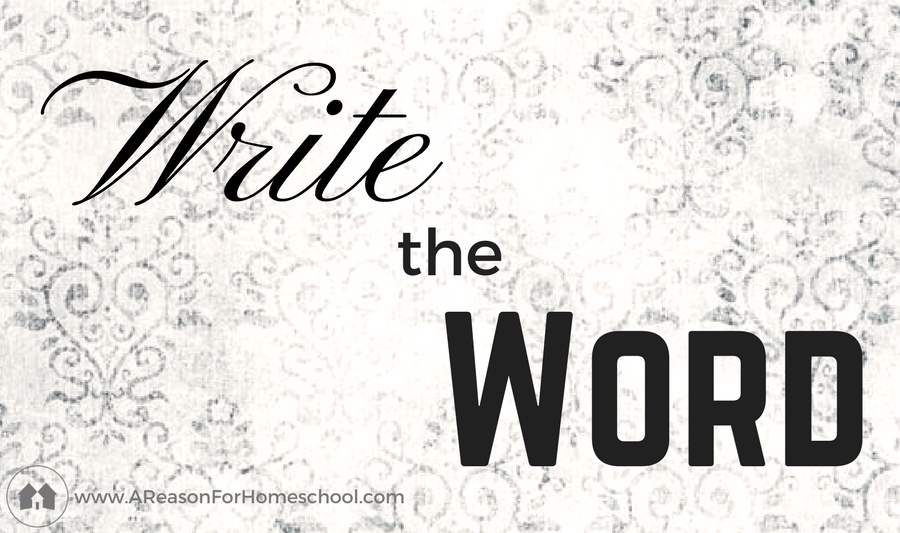 scripture write the word homeschool homeschooling