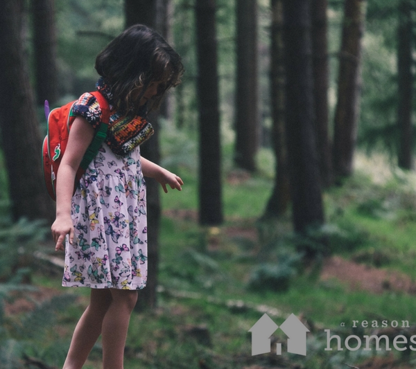 Girl in Forest Get Kids Outside