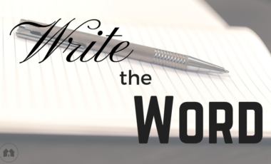 Write The Word scripture Bible journaling homeschool homeschooling