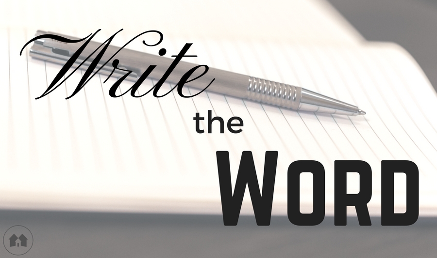 Write The Word scripture Bible journaling homeschool homeschooling