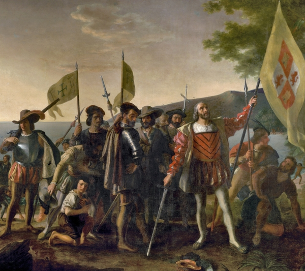 Landing of Columbus, John Vanderlyn, US Capitol Rotunda