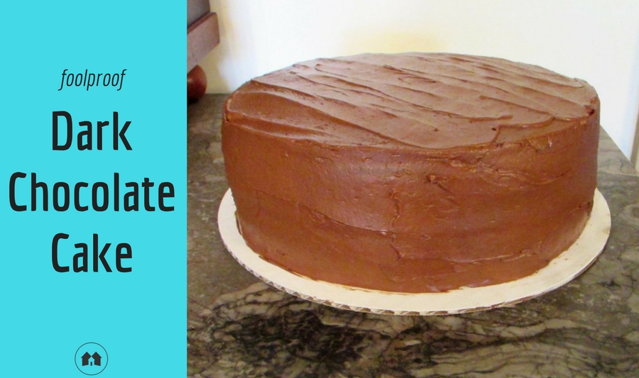 dark chocolate cake scratch recipe homeschool homeschooling