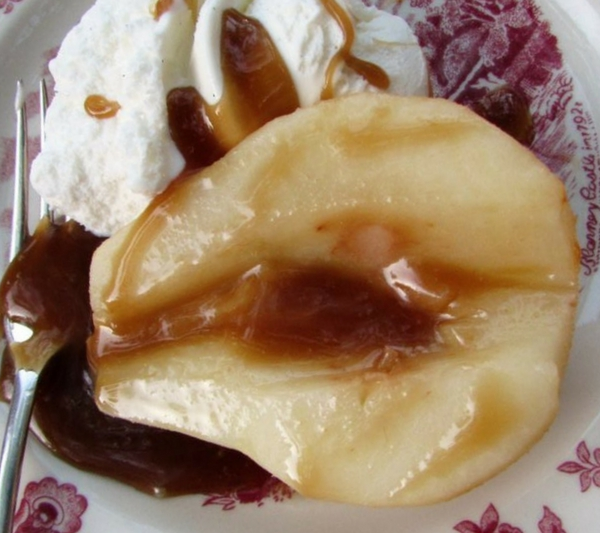 roasted pears caramel sauce homeschool homeschooling