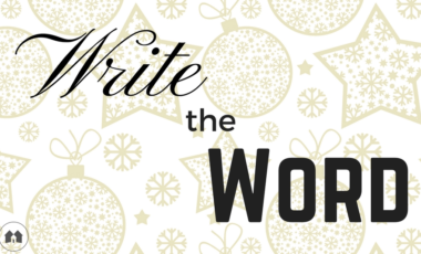 Write The Word scripture Christmas homeschool homeschooling