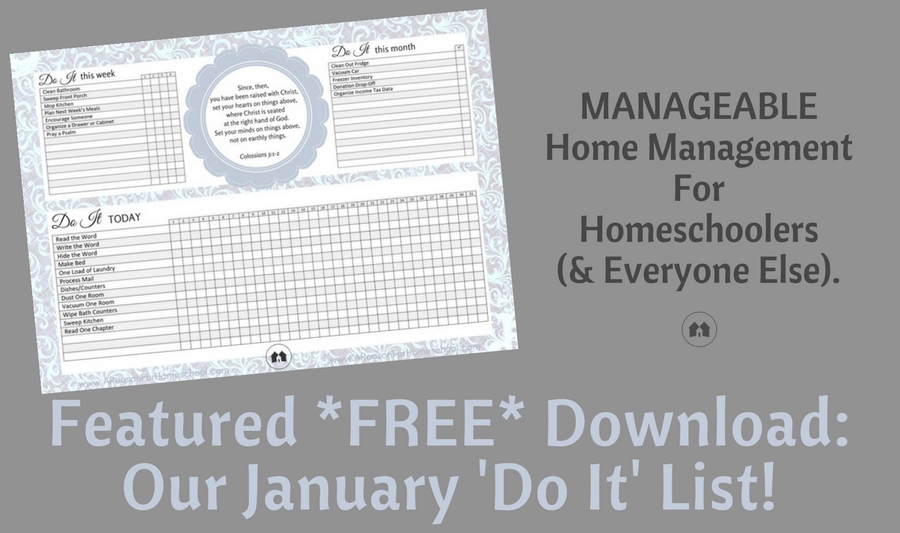 home organization management free printable download homeschool homeschooling