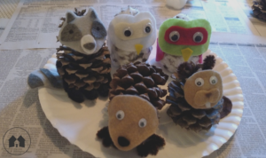 pine cone crafts homeschool homeschooling