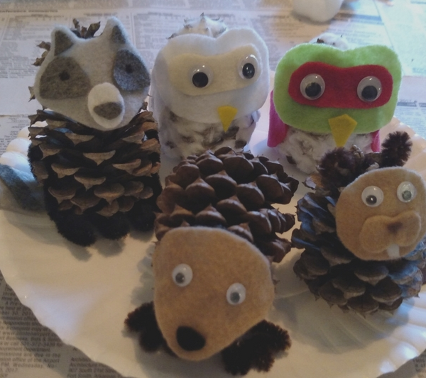 pine cone crafts homeschool homeschooling