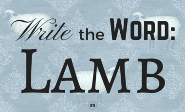 Write The Word Lamb Easter Jesus homeschool homeschooling