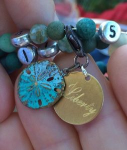 nursing bracelet personalized charm