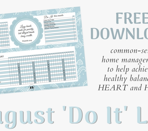 Do It List home management organization homeschool homeschooling