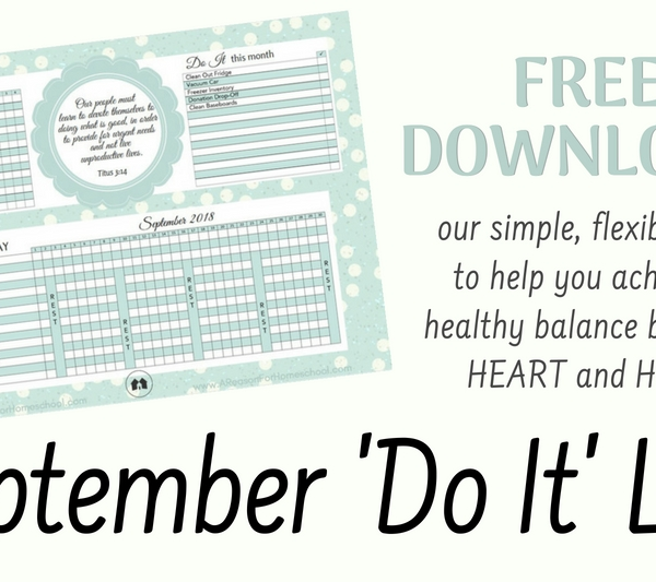 Do It list home organization homeschooling homeschool
