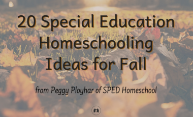 fall activities ideas special education homeschool homeschooling