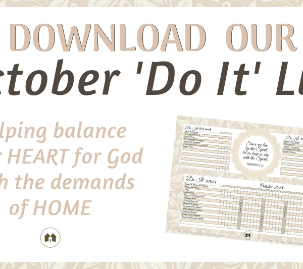 Do It List home management homeschool homeschooling