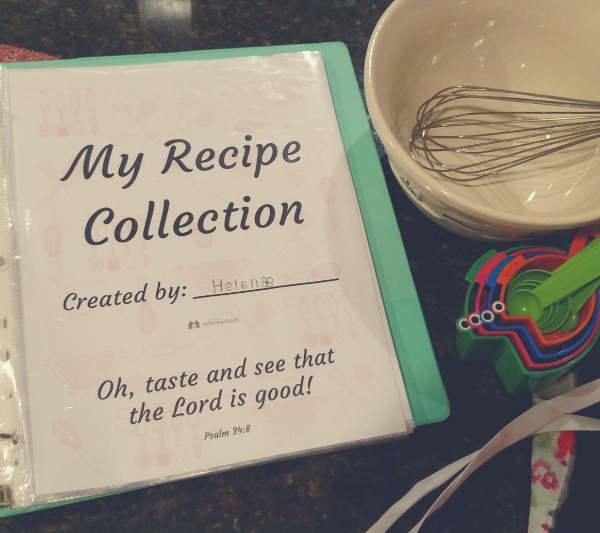 printable download recipe collection homeschool homeschooling