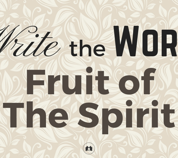 journaling scripture Bible Fruit of The Spirit