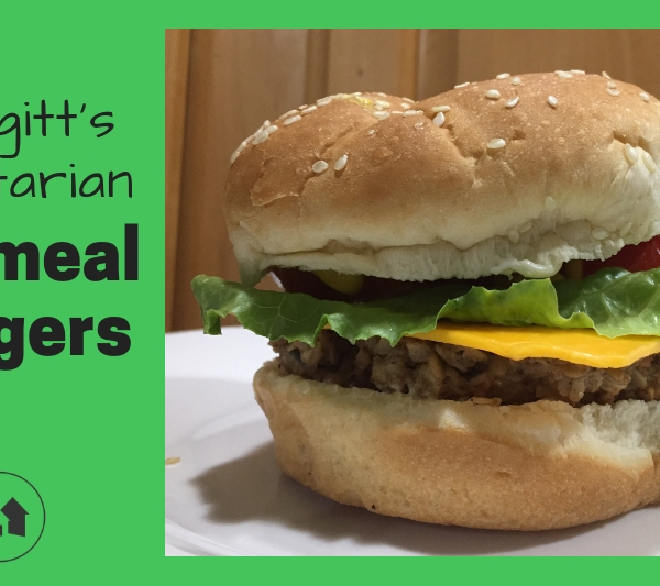 recipe vegetarian meatless oatmeal burger