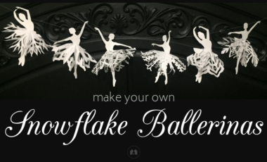 snowflake ballerina paper craft