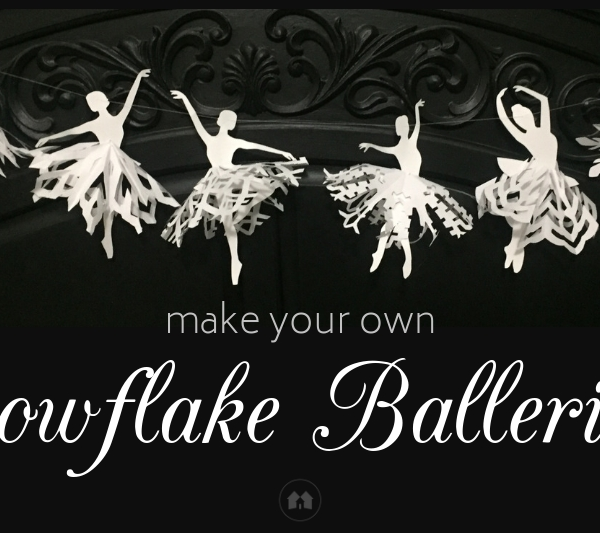 snowflake ballerina paper craft