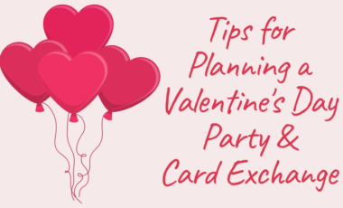 Valentine's Day valentine card exchange party homeschool
