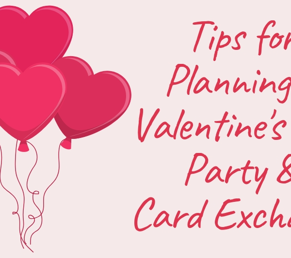 Valentine's Day valentine card exchange party homeschool
