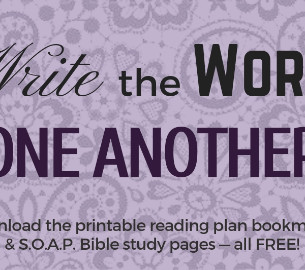 scripture journaling Write The Word Bible