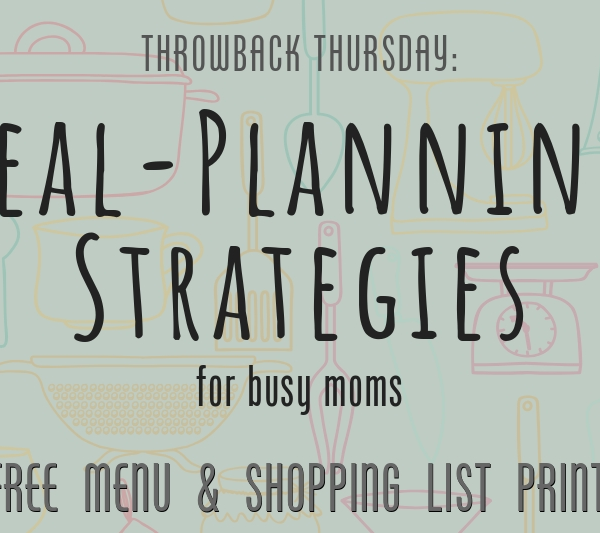 meal planning ideas menus free printable download
