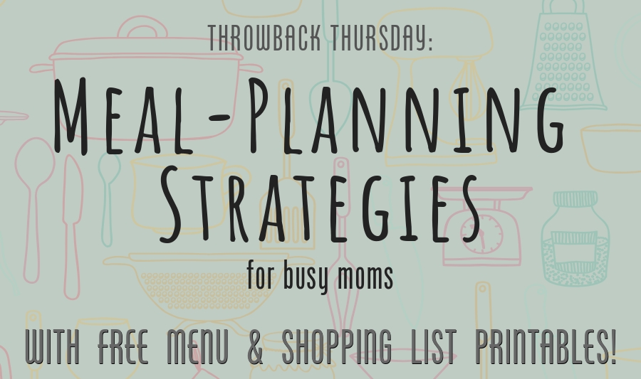 meal planning ideas menus free printable download