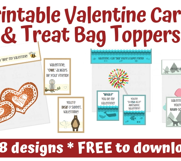 Valentine's Day valentine cards printable free download