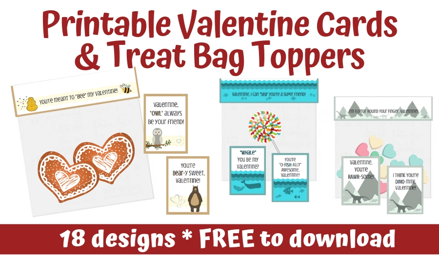 Valentine's Day valentine cards printable free download