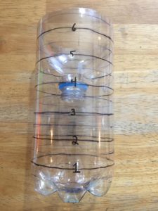 DIY simple plastic rain gauge